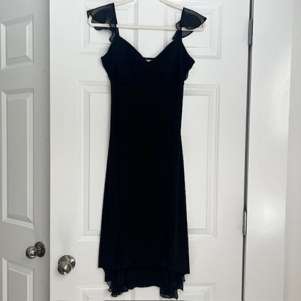 Vintage 100% Silk Alfani Flutter Dress